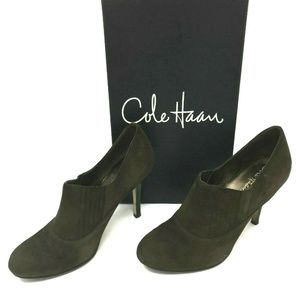 Cole Haan Nike Air Talia Ankle Booties SZ 8.5 Brow